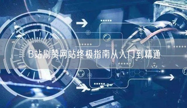 B站刷赞网站终极指南从入门到精通
