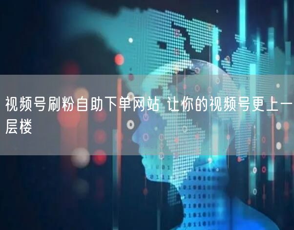 视频号刷粉自助下单网站 让你的视频号更上一层楼